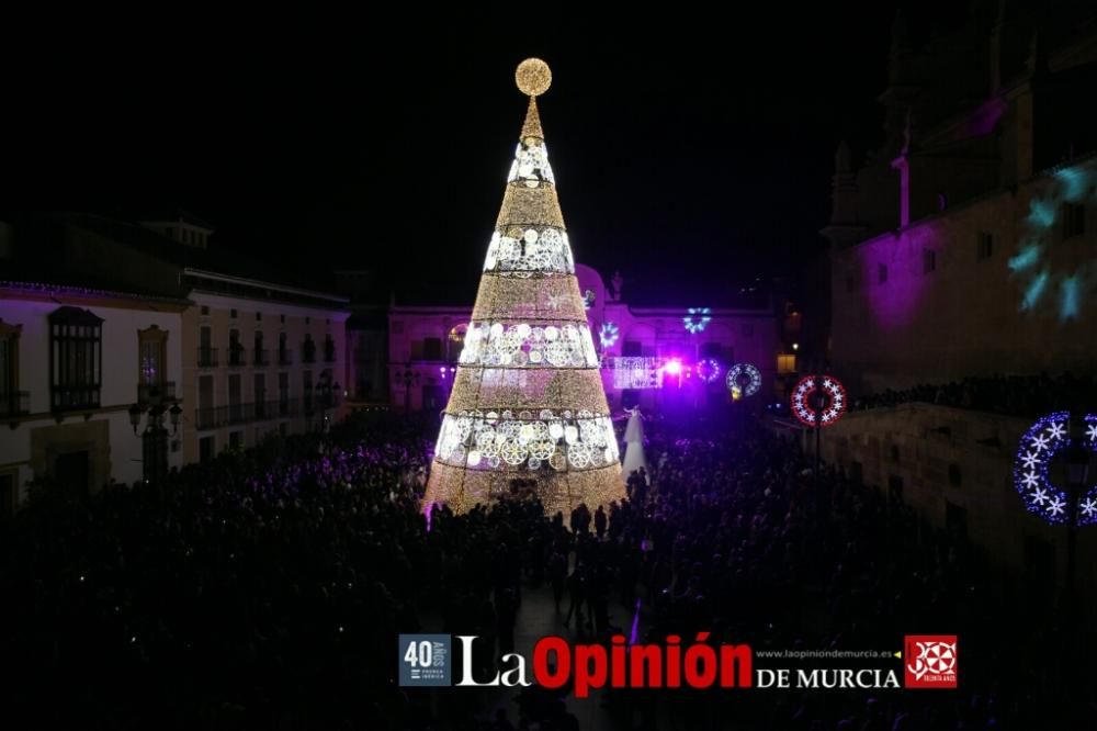 Encendido de luces de Navidad en Lorca