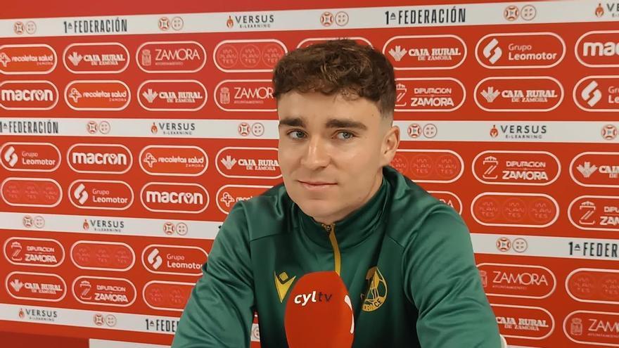 Álex Monerris, jugador del Zamora CF: "Tenemos ganas de superar el reto del Real Madrid Castilla"
