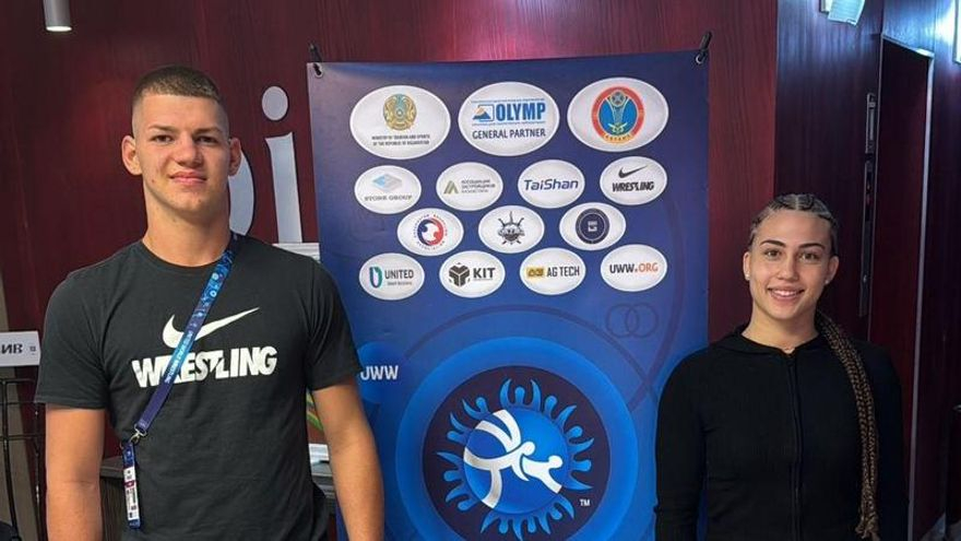 Los tinerfeños Angélica Nieto y Alberto Mena también brillan en el Mundial de Kazajistán: una plata y un bronce