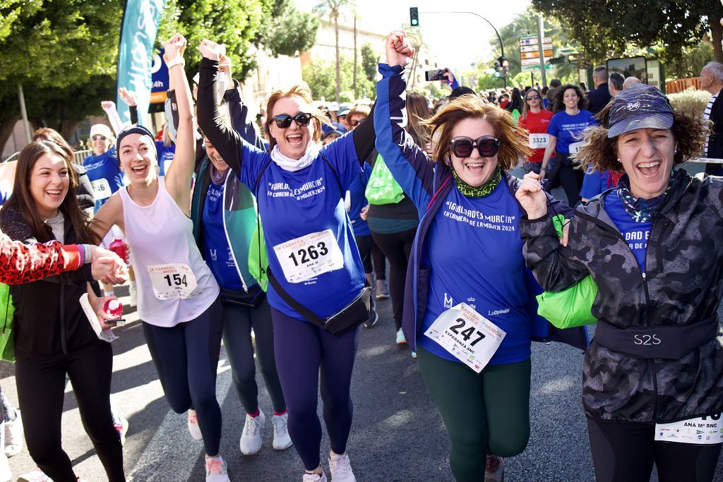 Las imágenes de la llegada a meta de la Carrera de la Mujer de Murcia 2024