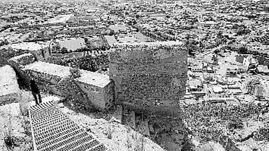 Panorámica de la huerta de Murcia desde el castillo de Monteagudo