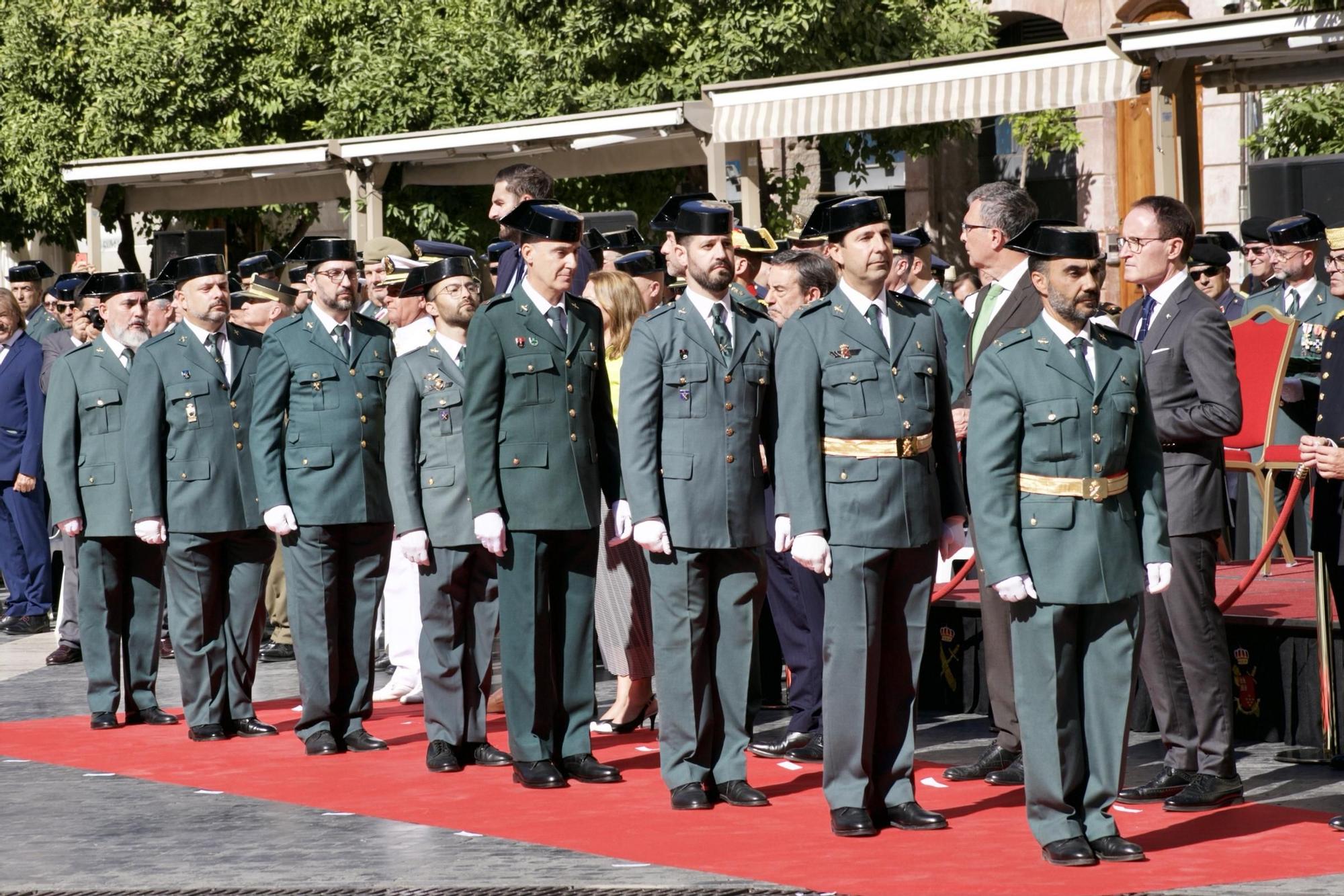 Celebración de la Festividad de la Virgen del Pilar, patrona de la Guardia Civil, en Murcia