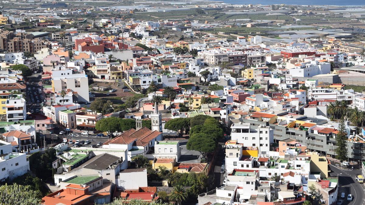 Una panorámica de Tejina.