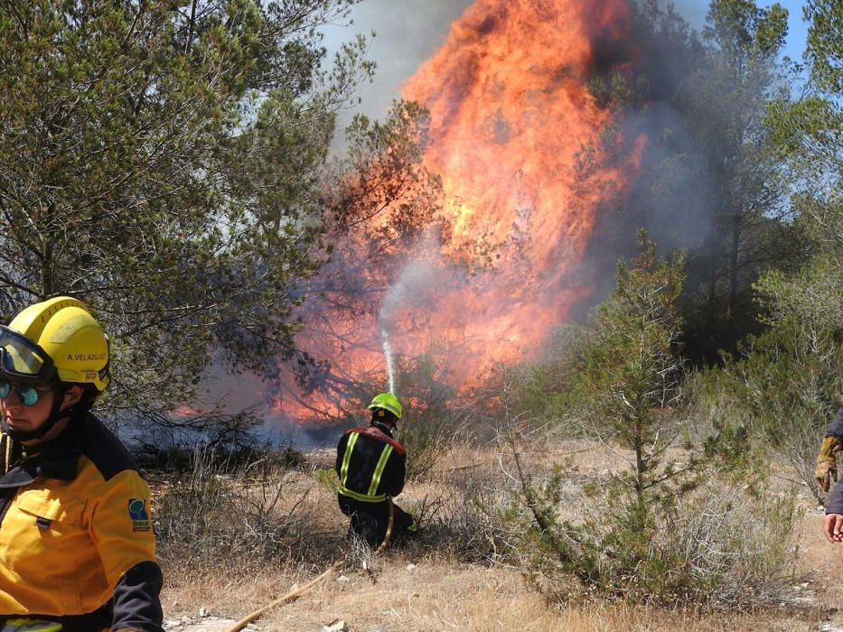 Incendio en Formentera