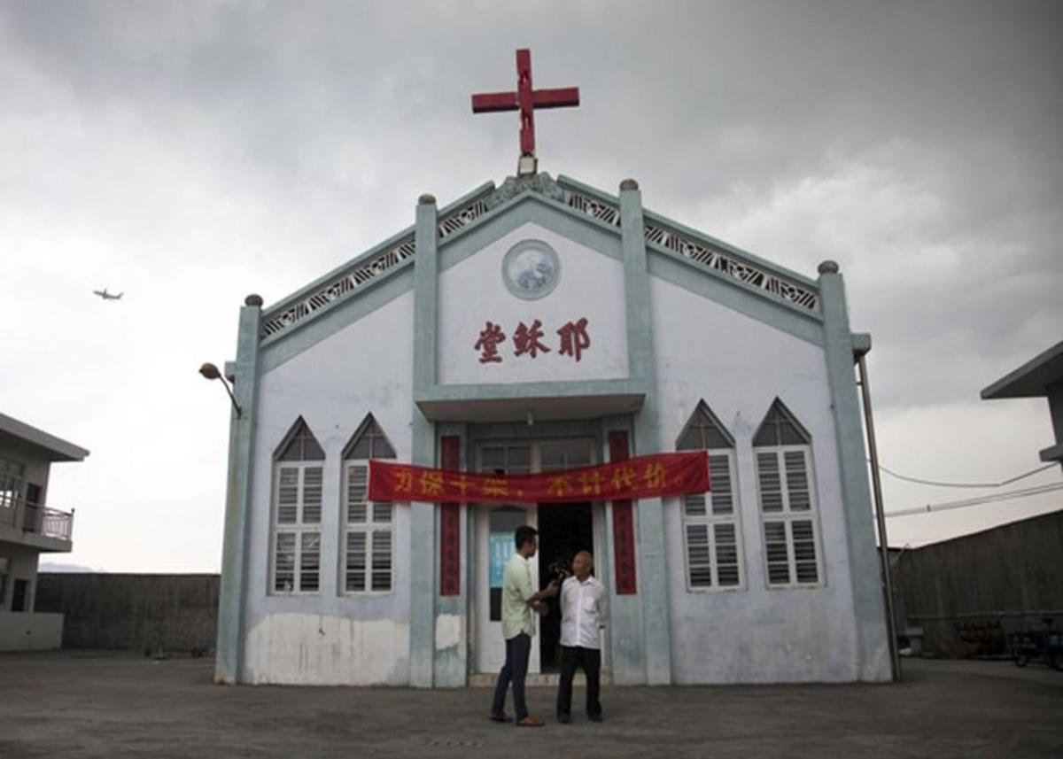 Una iglesia cristina en en la región china de Zhejiang. Una iglesia cristina en en la región china de Zhejiang.