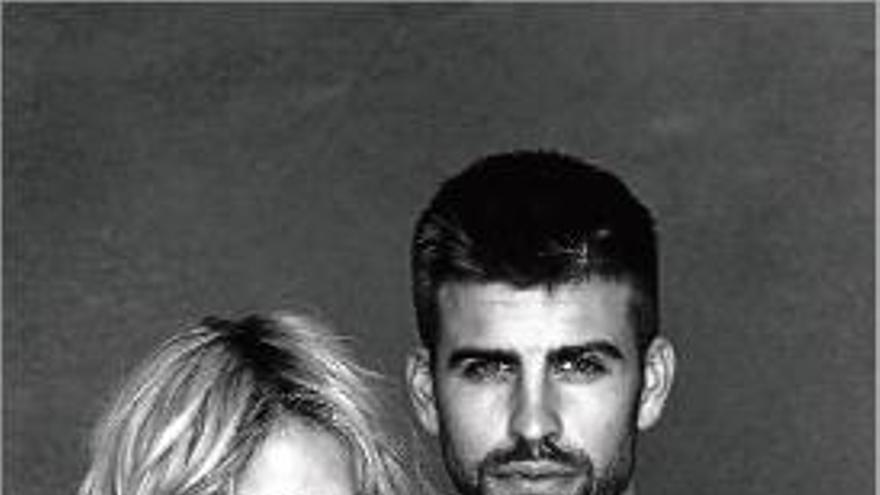 Piqué i Shakira estan a punt de ser pares. Foto distribuïda ahir.