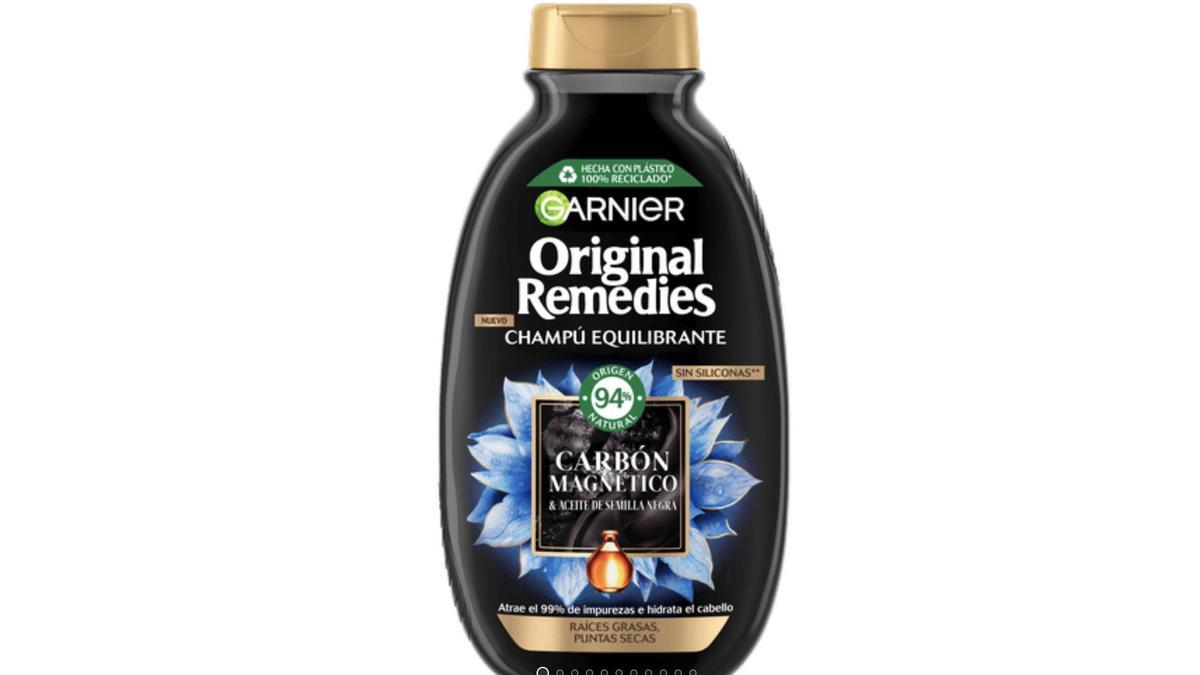 Original Remedies Carbón Magnético Champú Equilibrante de Garnier