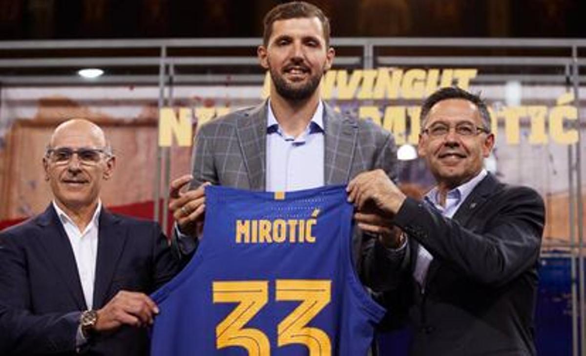 Mirotic llegó al Barça con un contrato millonario de la mano de Bartomeu que luego el Barça no pudo honorar con Laporta
