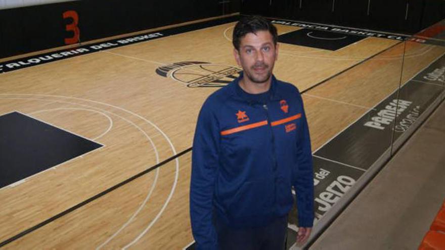 Alessandro Di Pasquale, en las instalaciones de L&#039;Alqueria del Basket