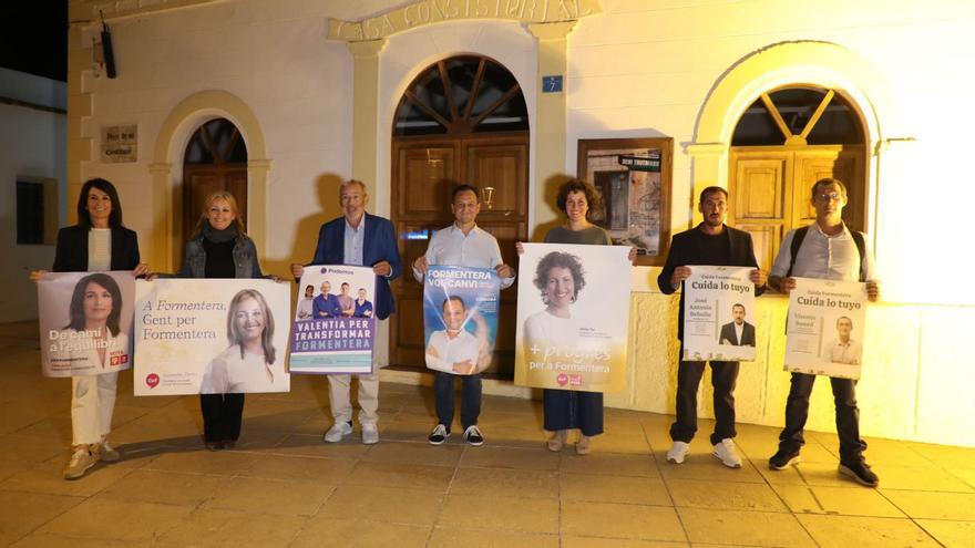 Cambio, valentía, equilibrio y ‘cuida lo tuyo’, lemas electorales en Formentera