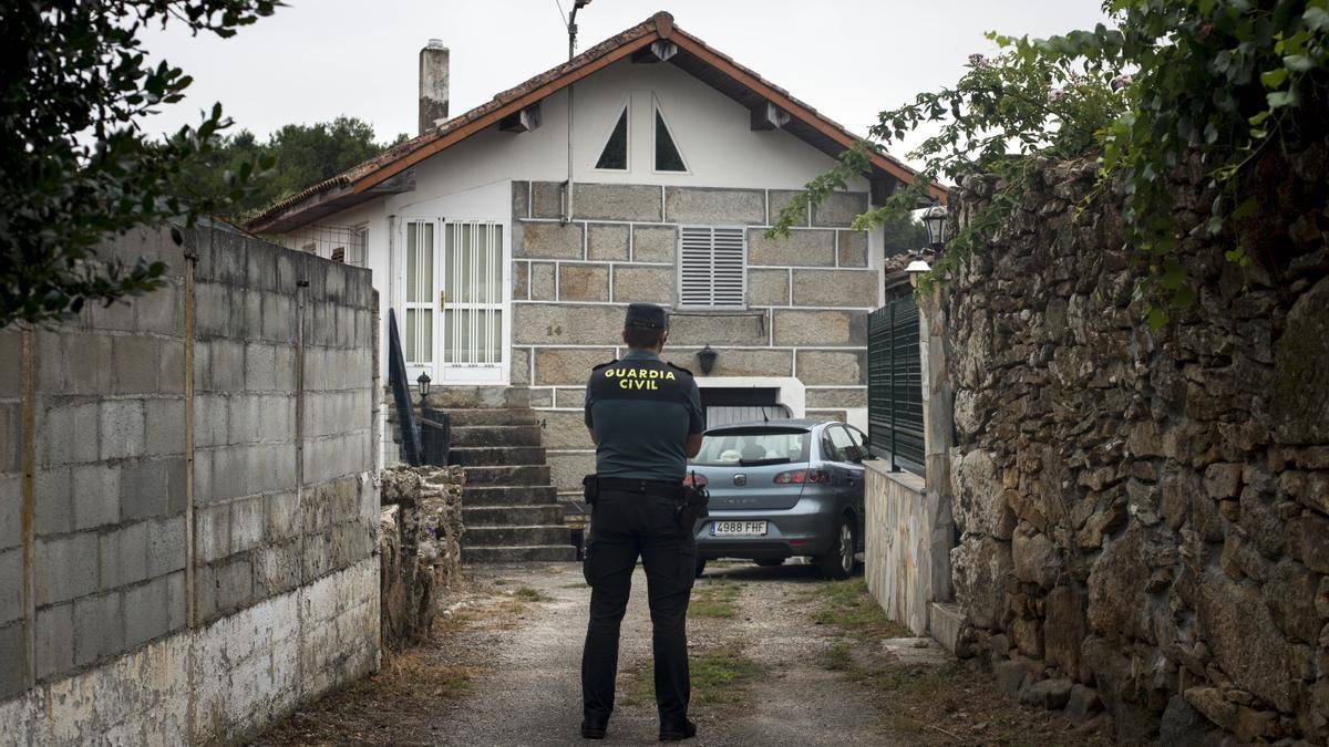 La localidad de Amendo, Taboadela, donde en abril de 2009 ocurrió el doble crimen sin resolver.