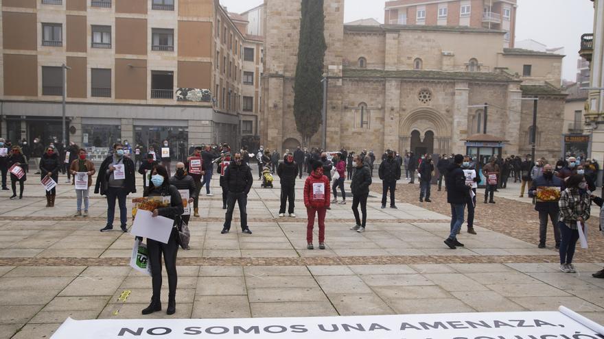 GALERÍA | La concentración de la hostelería en Zamora, en imágenes.