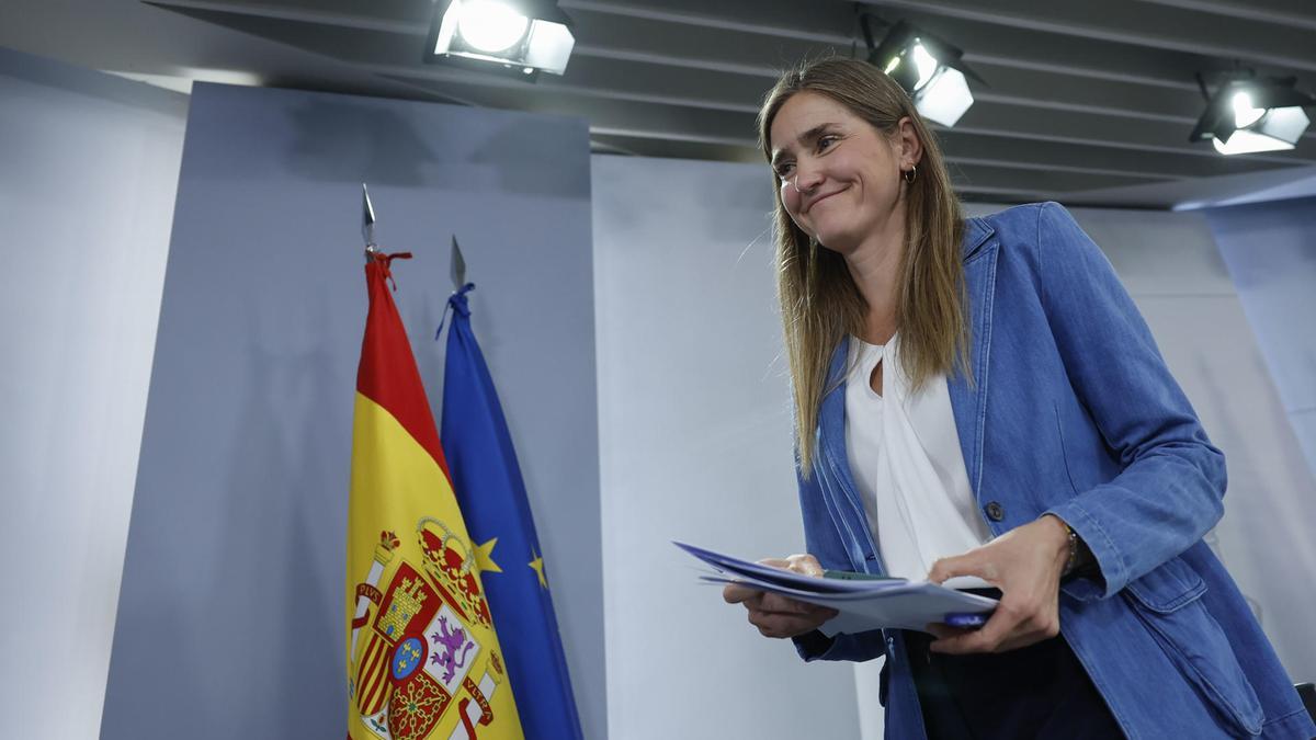 La vicepresidenta y ministra para la Transición Ecológica, Sara Aagesen.