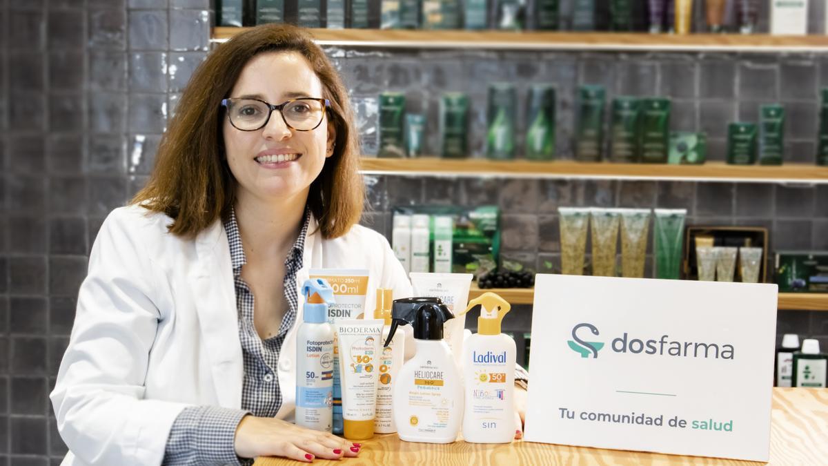 Clara Motos, experta en dermofarmacia y farmacéutica de DosFarma