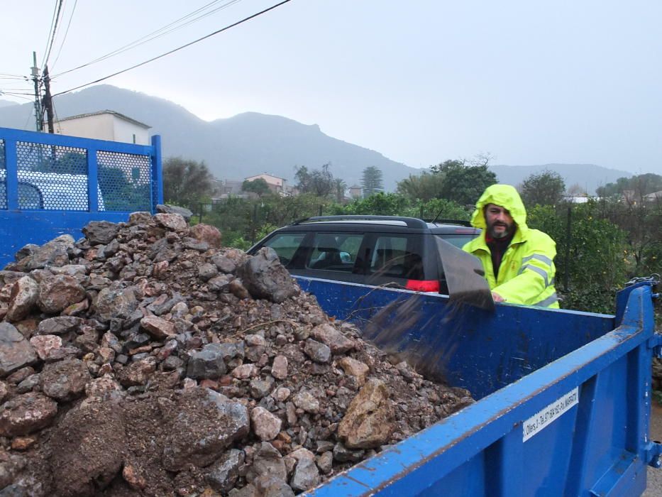 Récord histórico de lluvias en Sóller: 191 litros por metro cuadrado en 12 horas