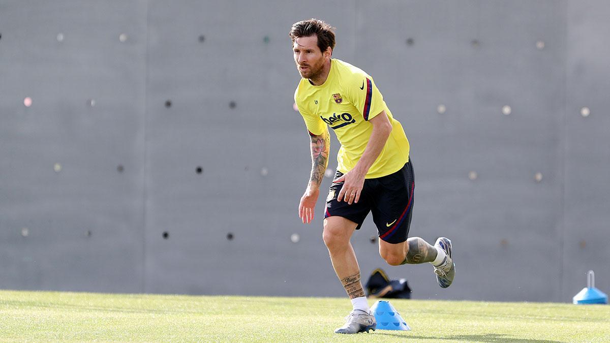 Primer entrenamiento del Barça después de 56 días de confinamiento