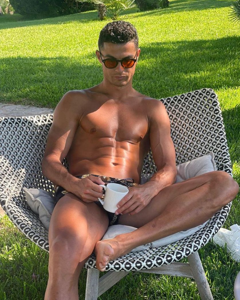 Cristiano Ronaldo disfrutando las vacaciones con su familia en Mallorca