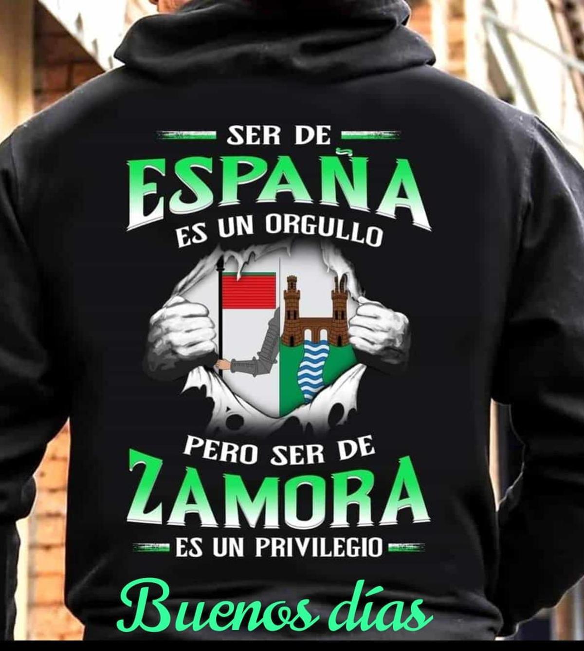 Sudadera con diseño zamorano