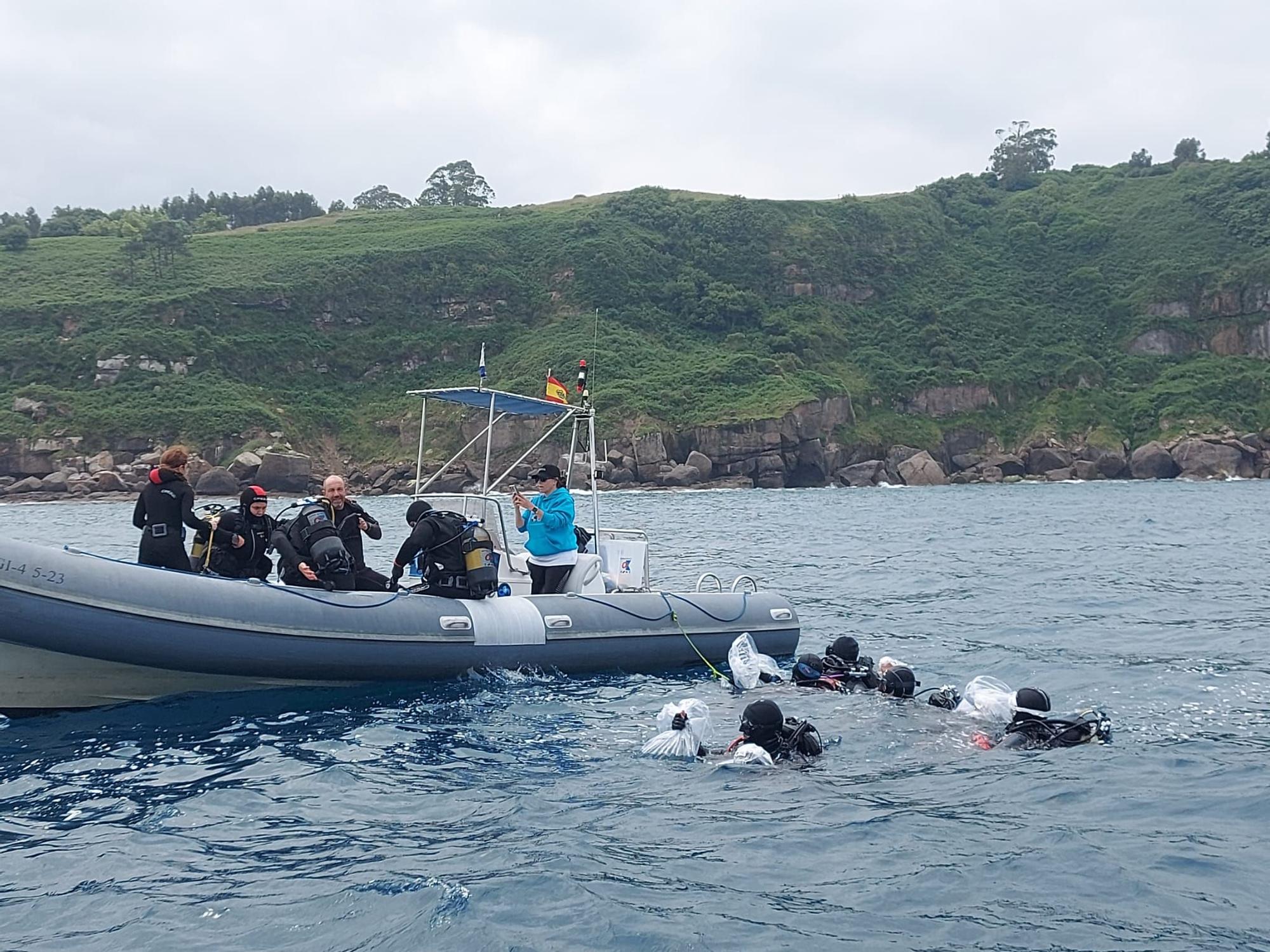 Así fue la suelta de tiburones en Gijón por el Día de los Océanos (en imágenes)