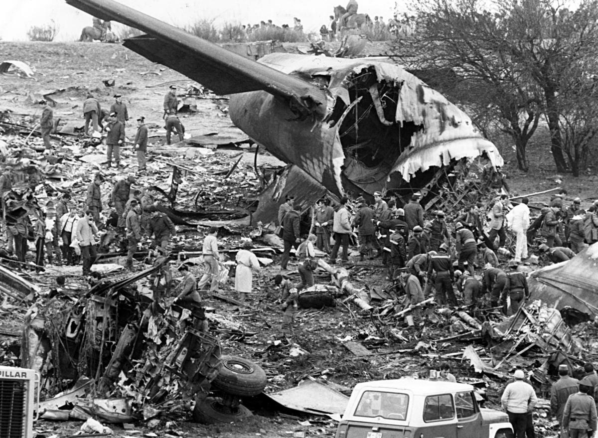 Accidente del Jumbo de Avianca en Mejorada del Campo (Madrid), en 1983