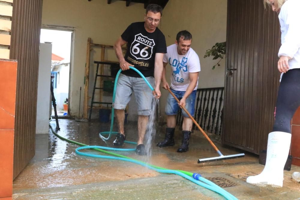 Las imágenes de la espectacular granizada en Roales