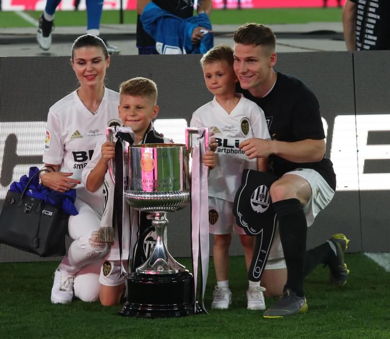 El Valencia y su afición celebran la Copa del Rey