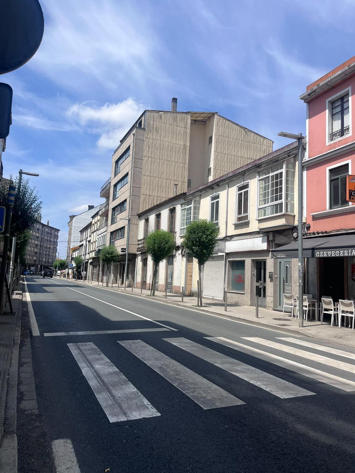 Nacional 547, a su paso por Arzúa.