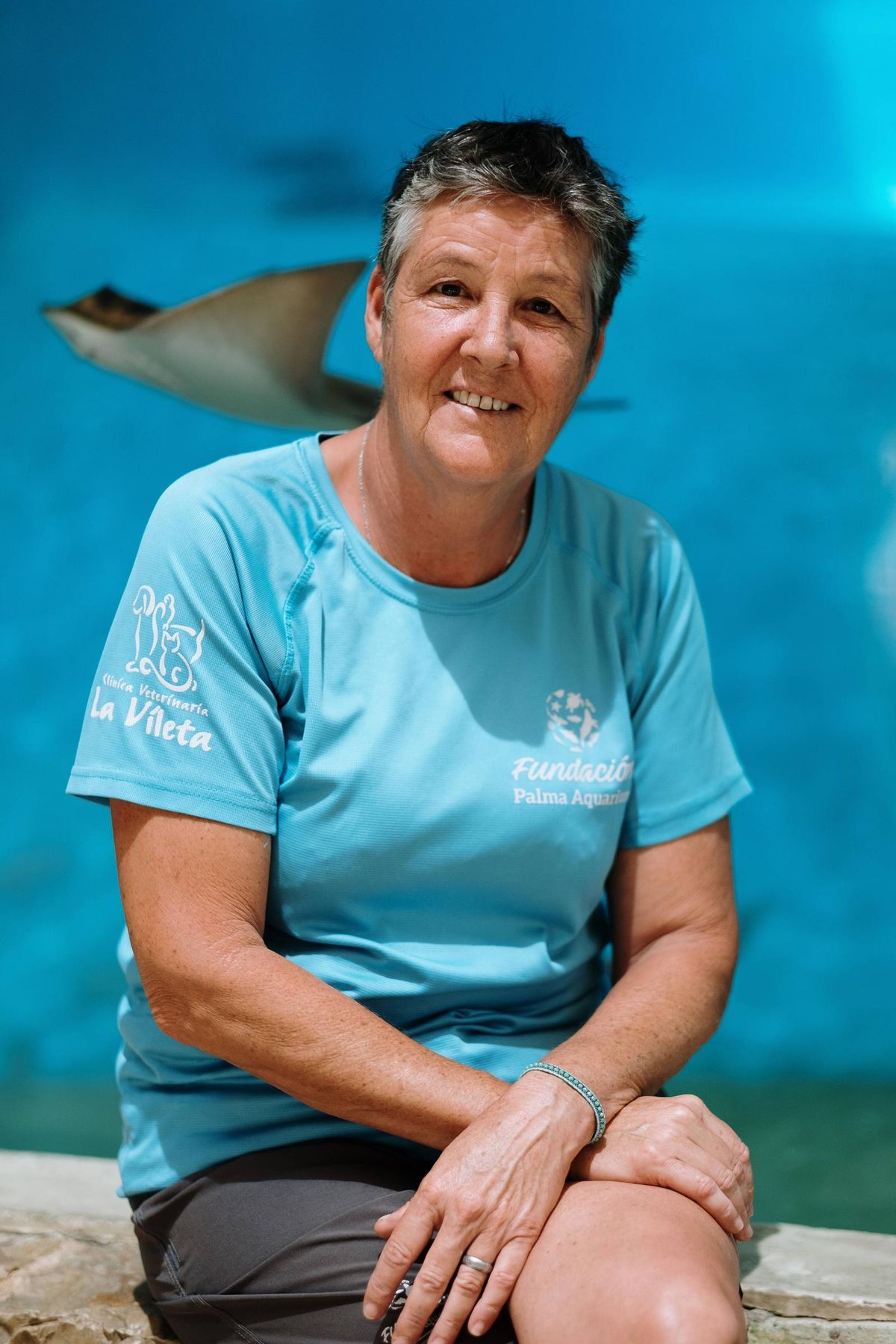 Debora Morrison posa para este diario en Palma Aquarium.