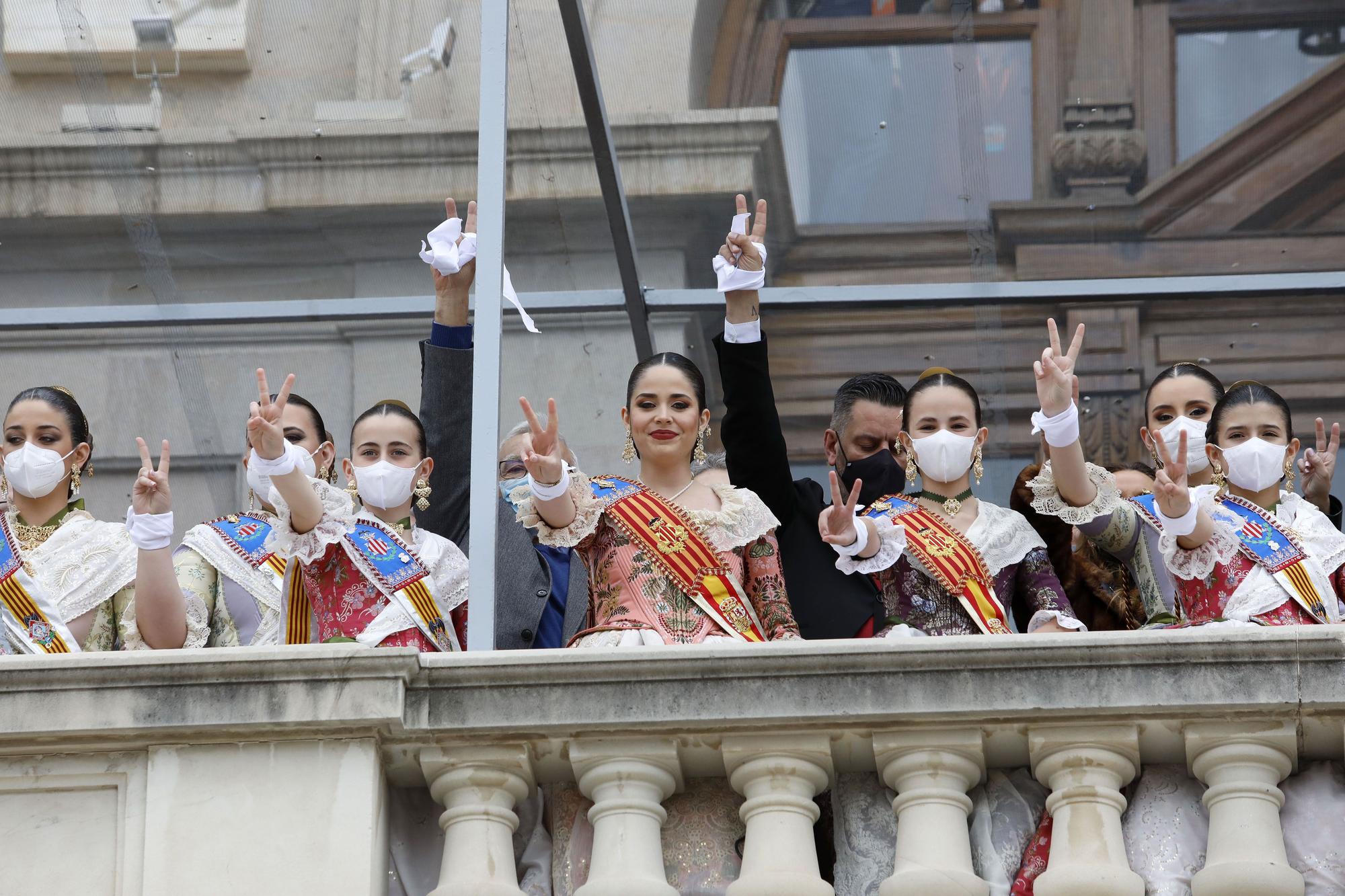 La mascletà con los colores de Ucrania, en imágenes