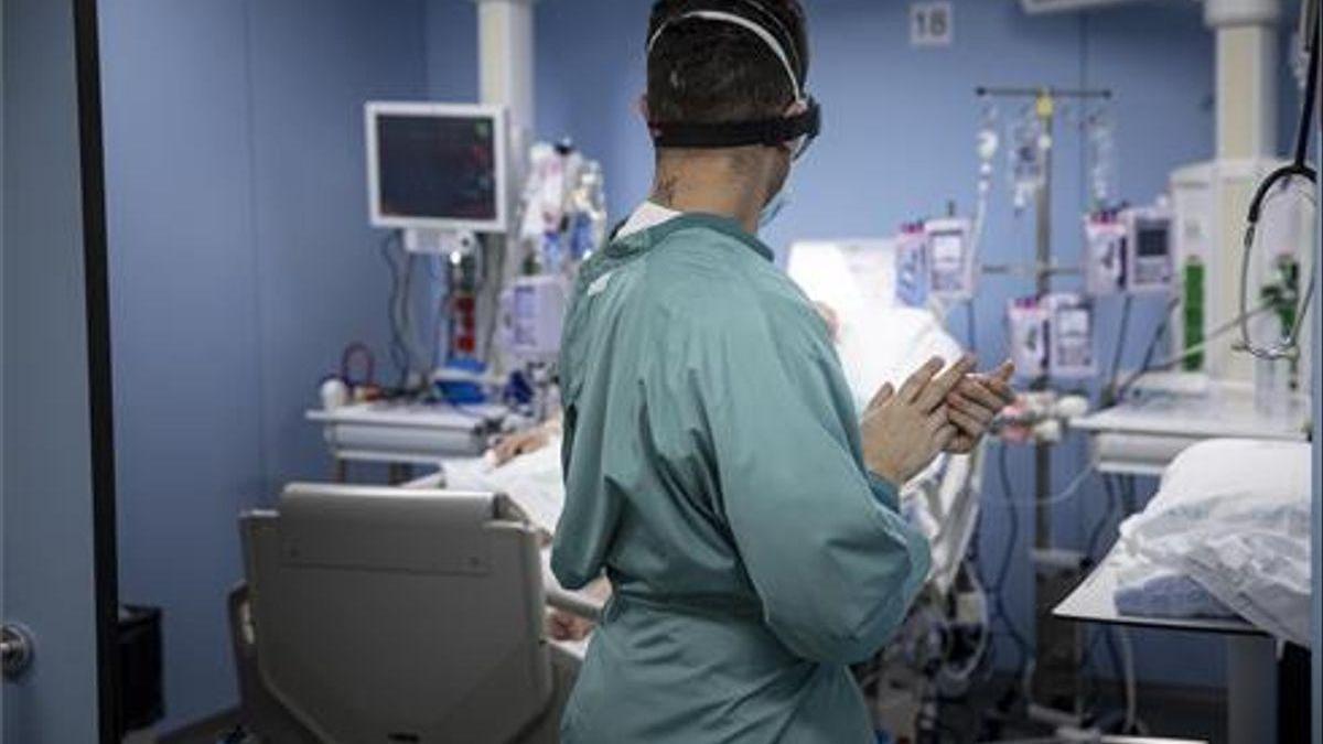 Un hospital con enfermos de coronavirus.