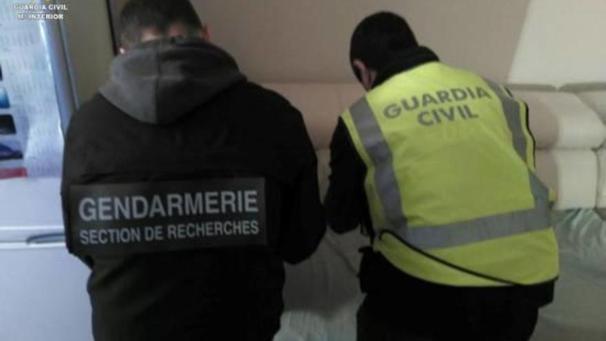 L&#039;operació es va fer conjuntament entre la Guàrdia Civil i la Gendarmerie francesa.