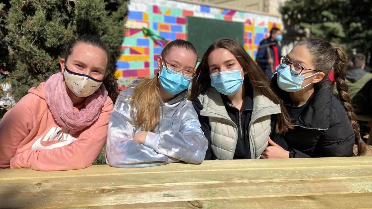 Alumnas de 1º de Bachillerato participantes en el proyecto 'IES-ficiente'.