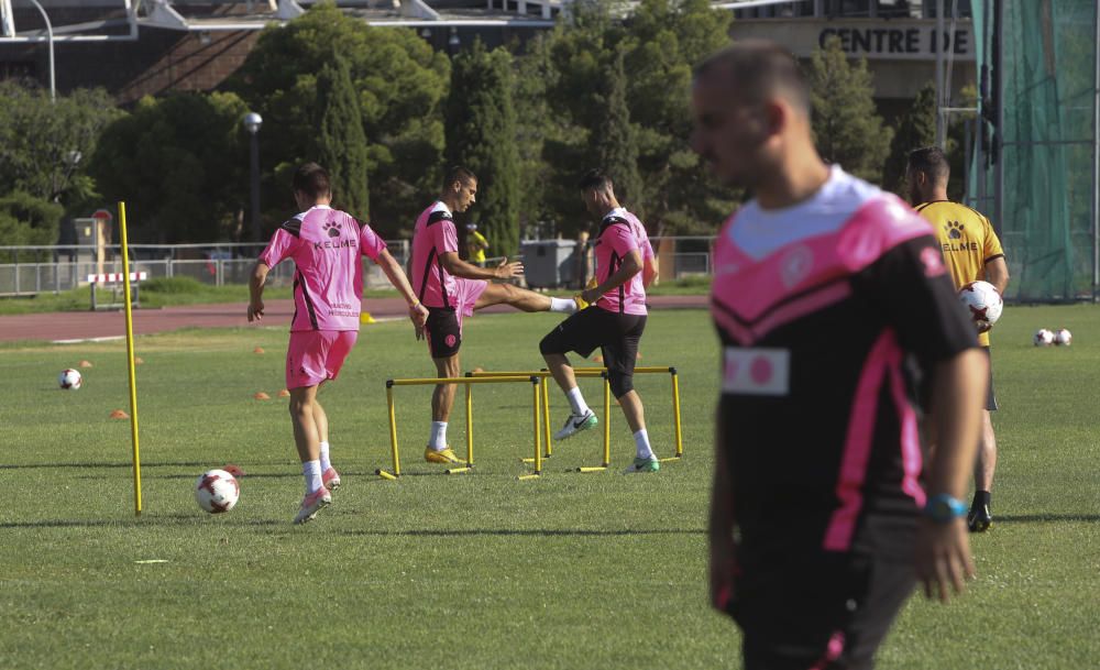 Primer entrenamiento de Lluís Planagumà