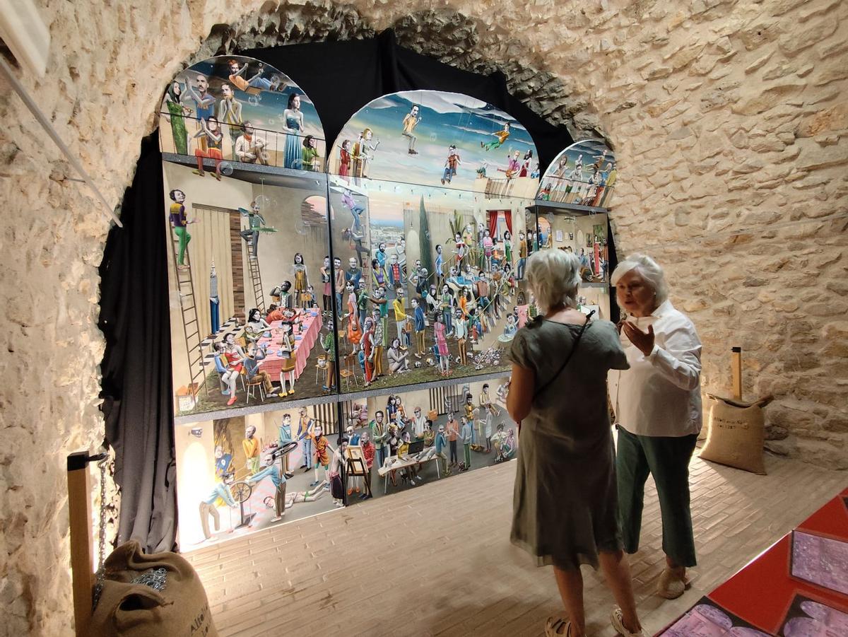 La peça s'exposa en una de les sales de l'Alfolí.