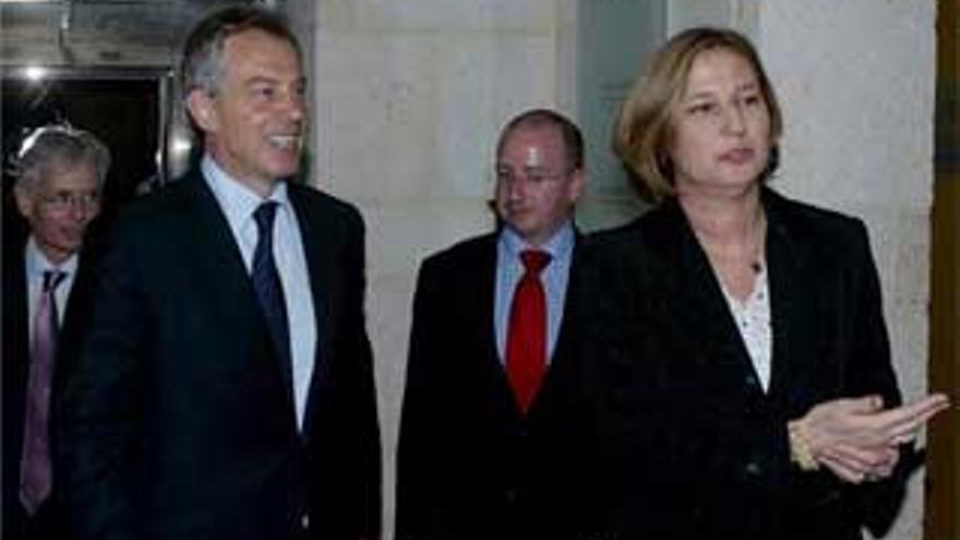 Livni dice que la visita de Blair puede marcar un punto de inflexión