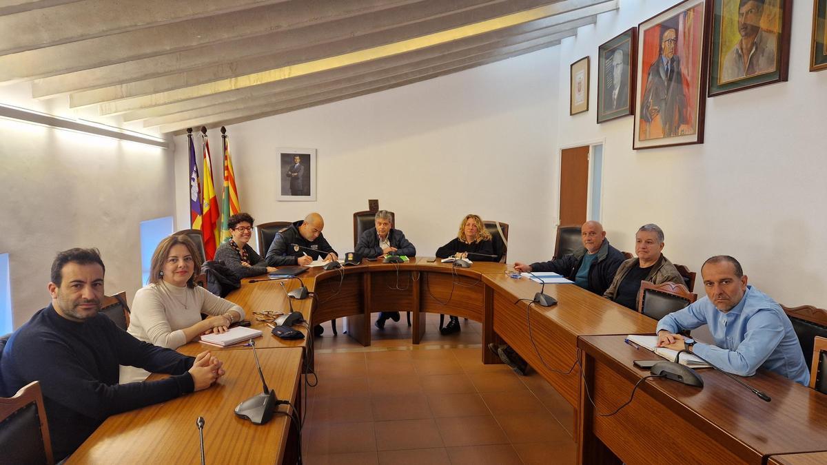 Una imagen de la junta de portavoces celebrada en la sala de plenos.