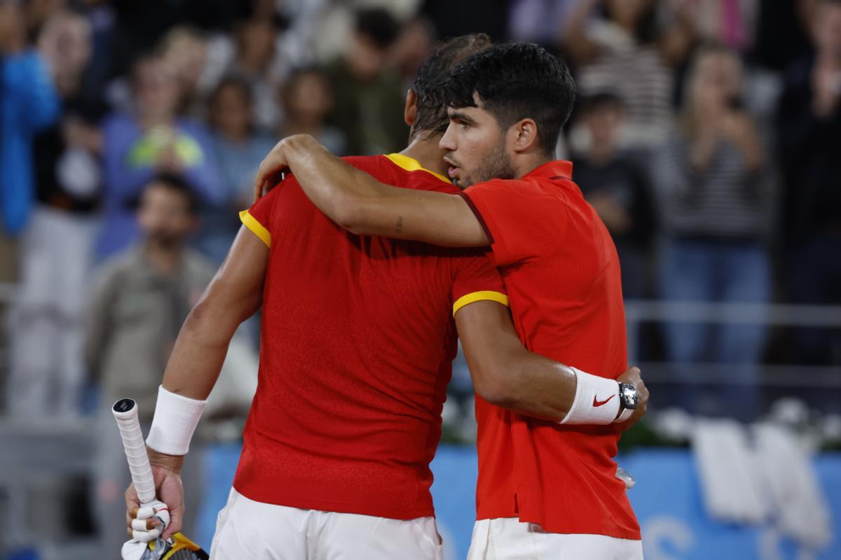 Rafael Nadal y Carlos Alcaraz vs González y Molteni