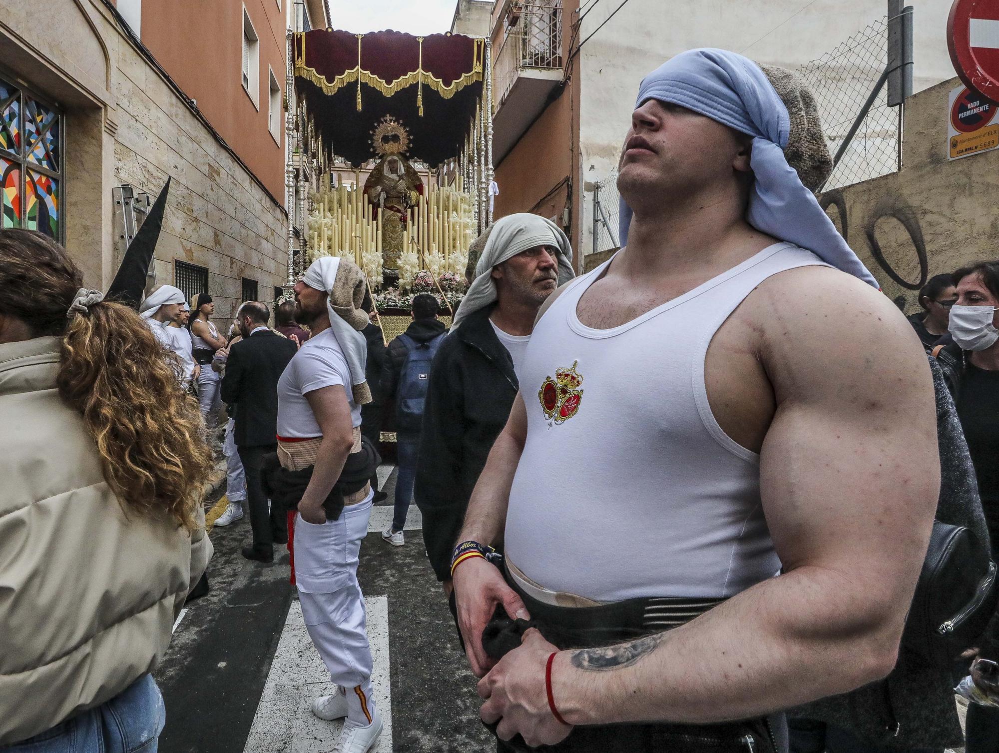 Procesiones Martes Santo Elche: La Sagrada Lanzada,Nuestro Padre Jesus de la Caida,La Santa Mujer Veronica,Santisimo Cristo del Perdon.