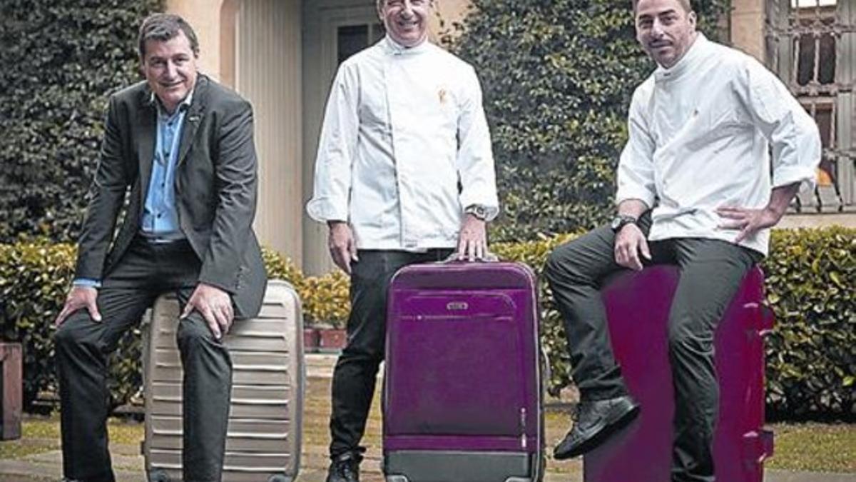 Los hermanos Roca, listos para viajar a Londres.