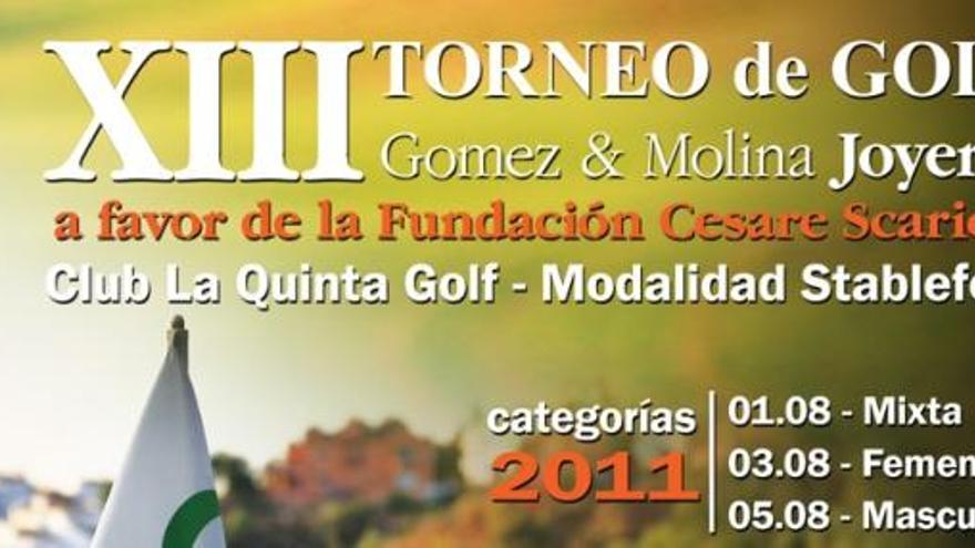 Torneo de golf Gómez &amp; Molina a favor de la Fundación Scariolo