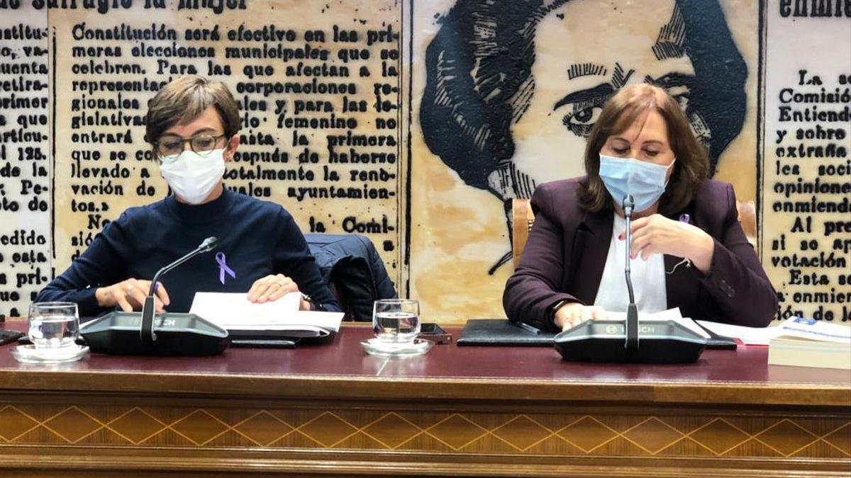 María Gámez, durante su comparecencia en el Senado el 25 de noviembre.