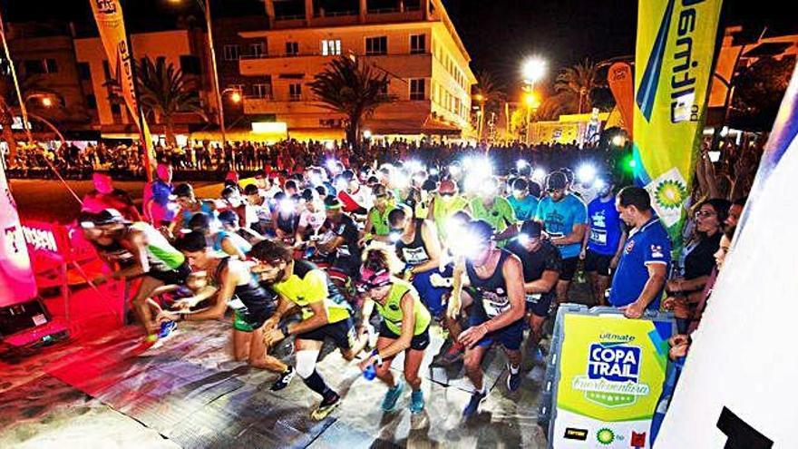 Imagen de la salida de la prueba en la playa de Gran Tarajal.