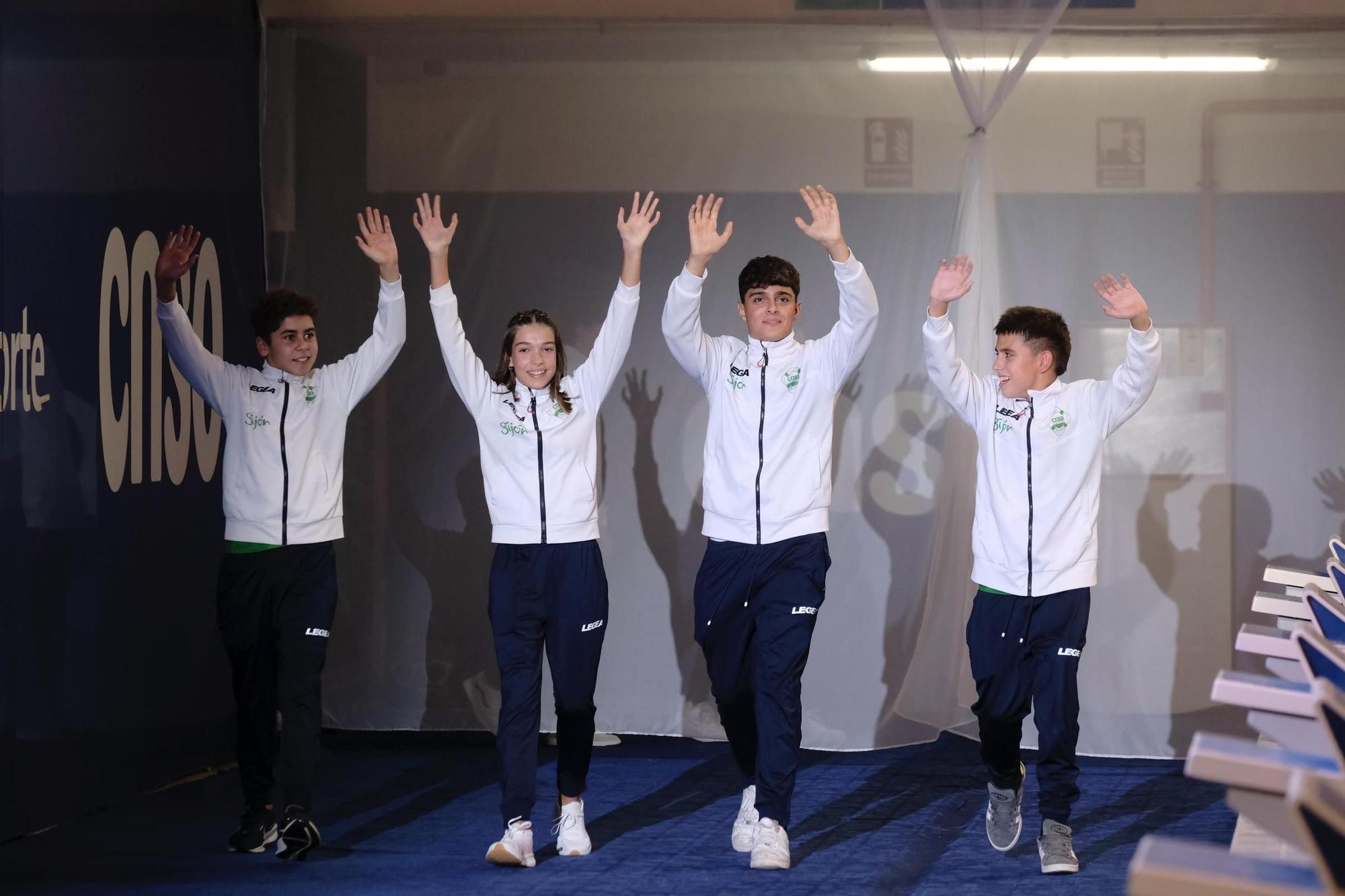 La presentación de la sección de natación del Santa Olaya, en imágenes