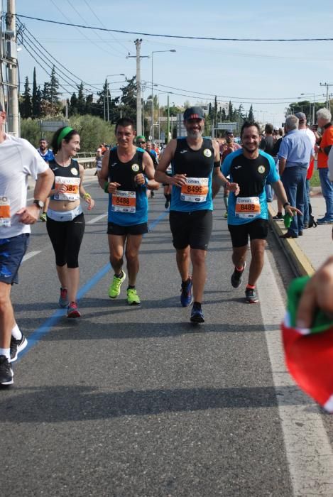 Los alistanos en la maratón de Atenas.