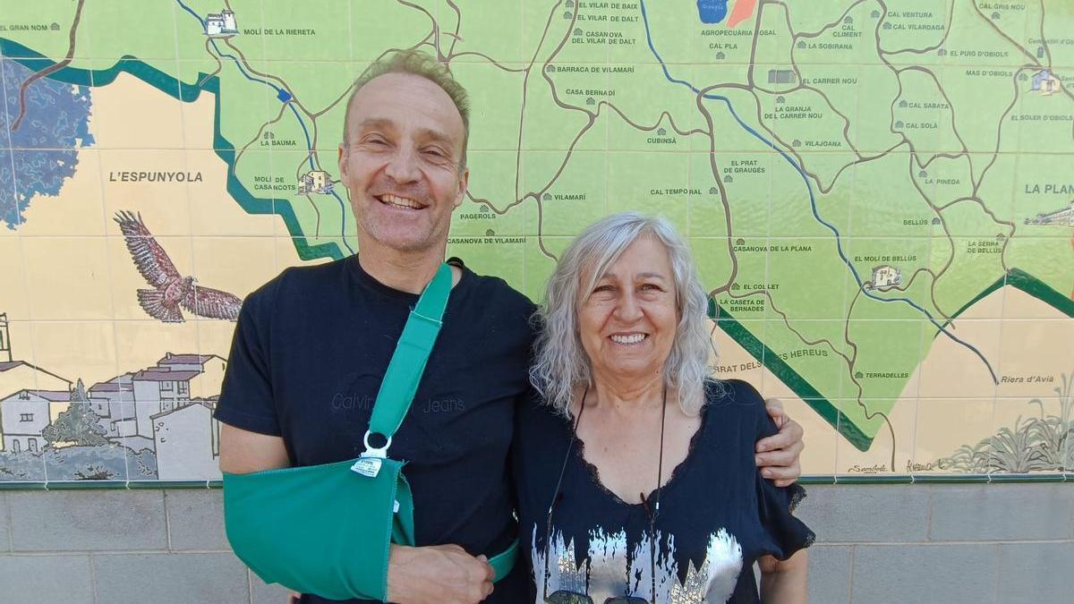 Marc Serra, alcaldable d'Ara Avià, i Patrocini Canal, alcaldessa d'Avià