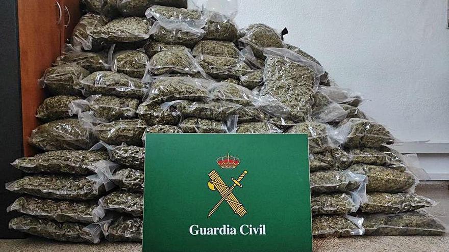 La marihuana comissada a la Jonquera.