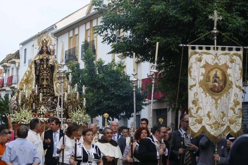 Las imágenes de las salidas de la virgen del Carmen.