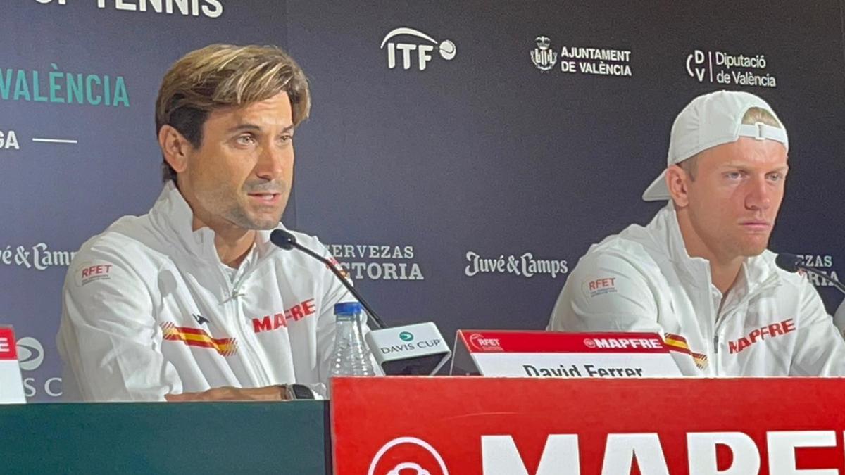David Ferrer, presentado al equipo de la Copa Davis en Valencia