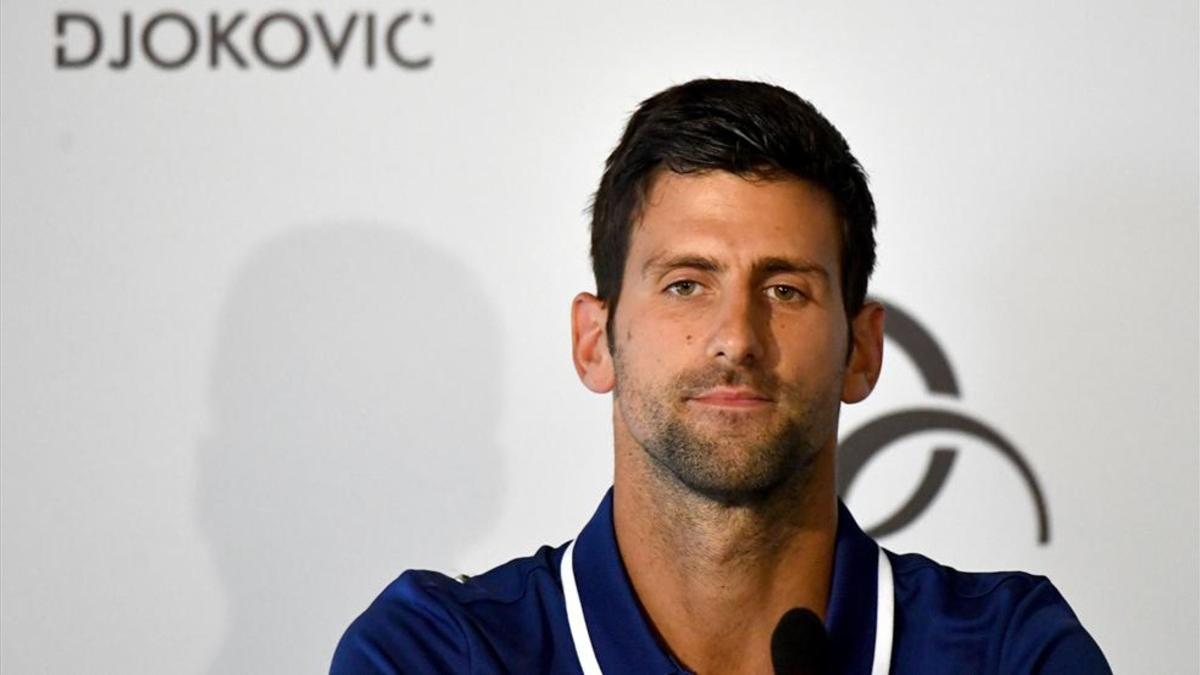 Novak Djokovic, retirado temporalmente por su lesión en el codo
