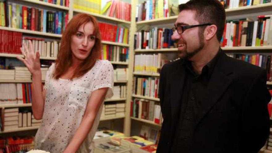 Cristina Alcázar y David Reche, durante la presentación.